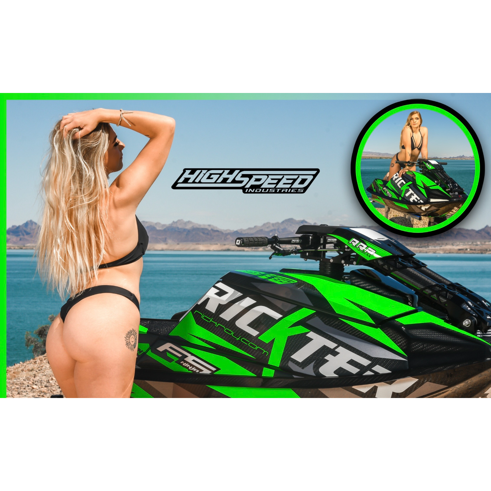 Rick genest 特大ポスター Green Rickter XFS Poster – High Speed Industries