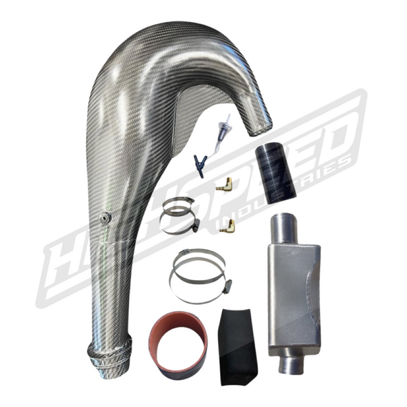 BUN Freestyle Yamaha Carbon Exhaust Kit - No Manifold