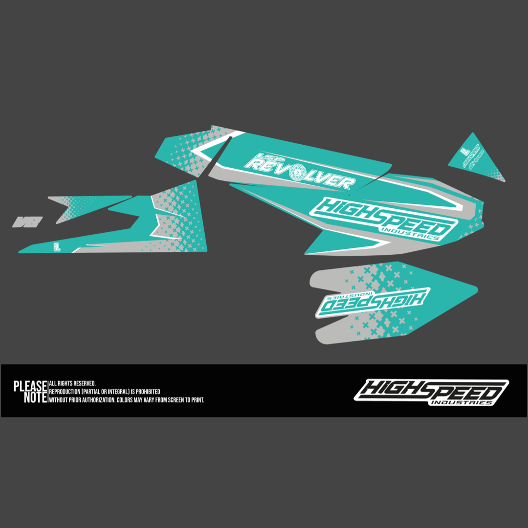 H.S.I. Graphics Kit for LSP Revolver Pro-Series – High Speed Industries